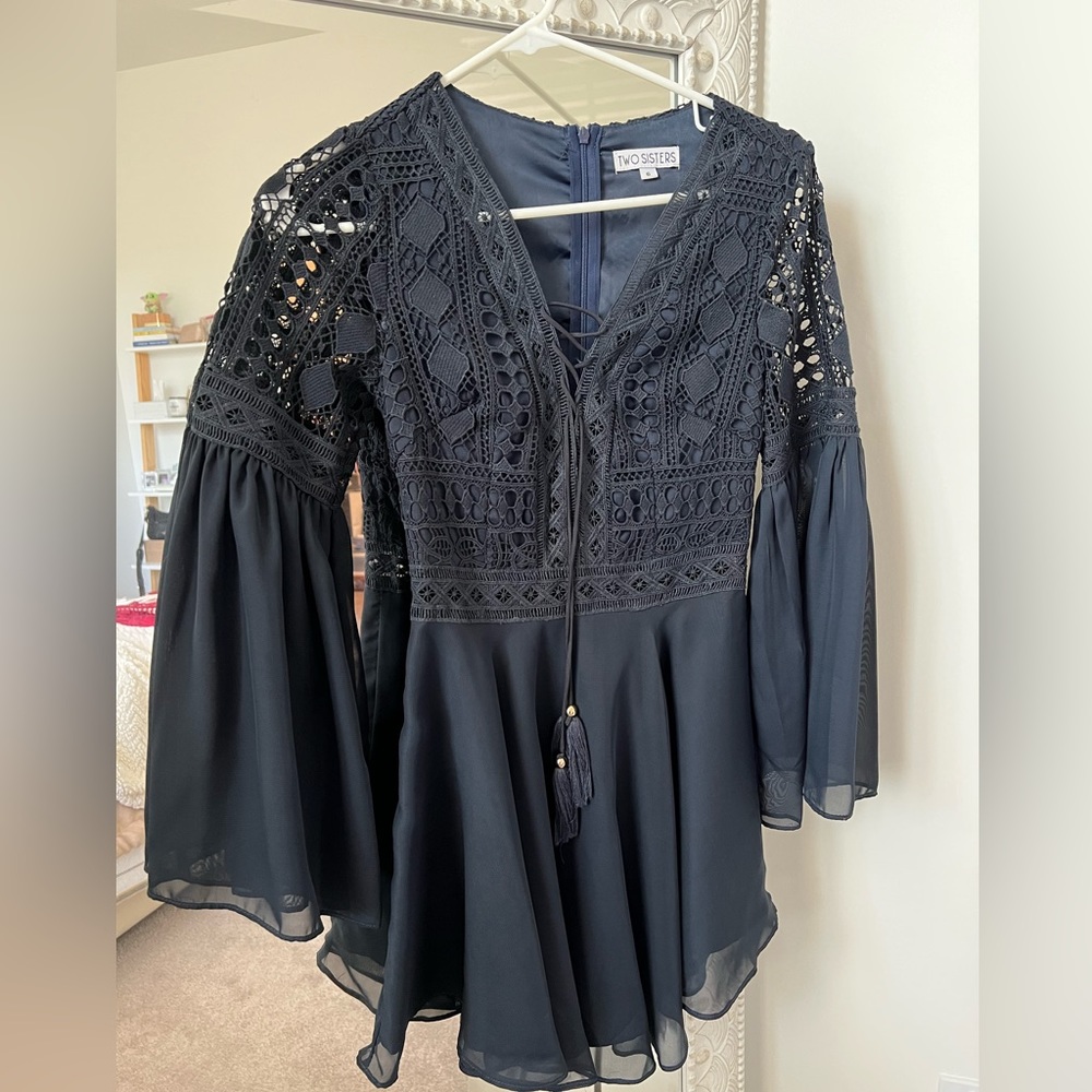 Two Sisters Alyse Dress in Navy